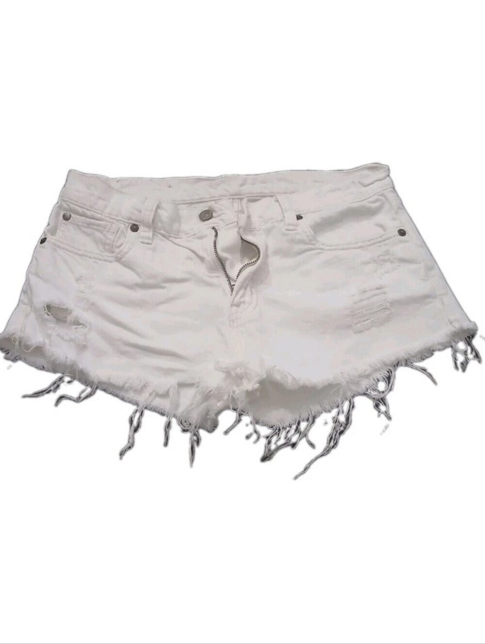 Ralph Lauren Denim Supply Shorts Womens Size: 27 White Boyfriend Cut Off Jean